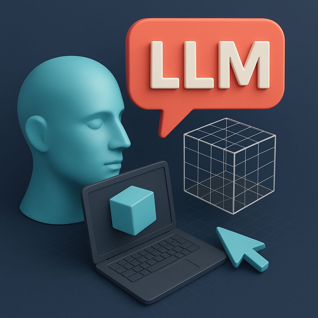 Large Language 3D Modelers LL3M Technology